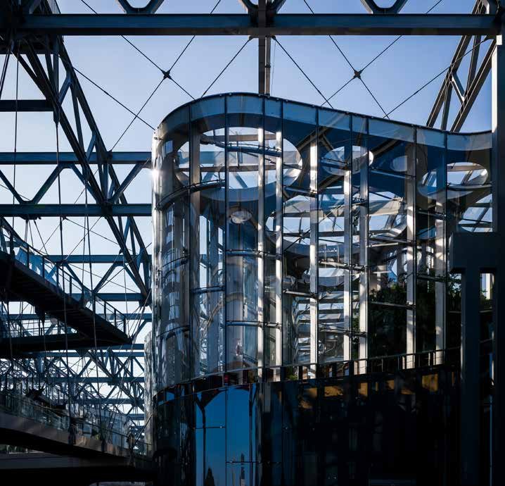 Curtain wall and facade system under construction