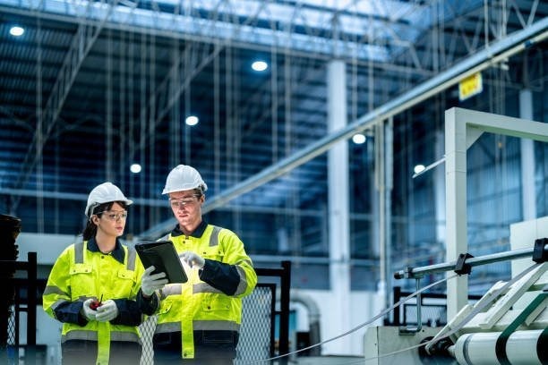 Zenvor engineers reviewing fabrication on the workshop floor
